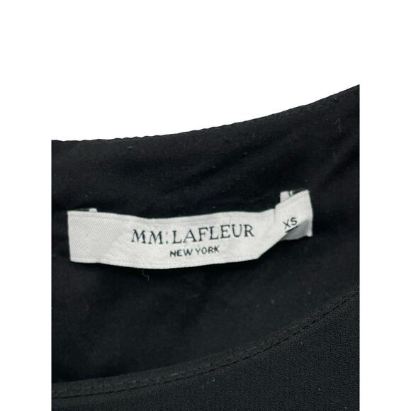 MM Lafleur Brontë Top Front Knot Sleeveless Black Size XS - Picture 6 of 7